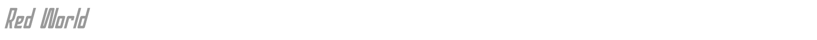 Red World font preview